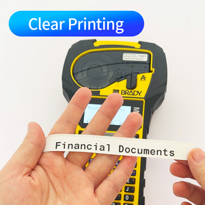 Ruban d'étiquettes en vinyle blanc bleu compatible avec les imprimantes <span class=keywords><strong>Brady</strong></span> M210 M210-LAB M211 Largeur 12mm pour les M21-500-595-BL - Product Image 5