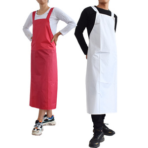 Tablier imperméable à double bretelle, couleur unie, pour la cuisine, uniforme de travail, unisexe pour adulte - Product Image 2