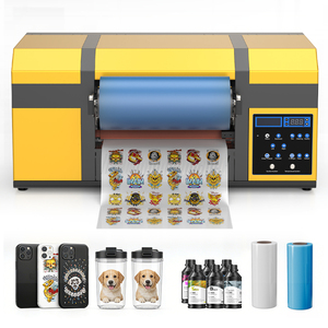 A3 UV DTF Printer Dual XP600 Print Heads White Ink Stirring UV DTF Transfer Printer for Glass Metal Wood Tumblers Phone Cases - Product Image 1