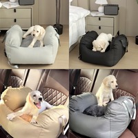 Logo personnalisé Porte-chien Portable voiture siège de sécurité lit pour voyager siège d'appoint pour animaux de compagnie avec poche de rangement lit pour chien de luxe