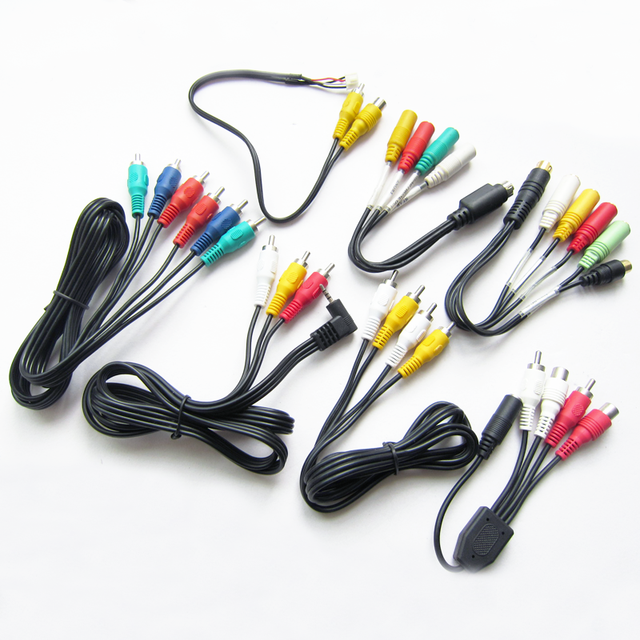 Factory Customized Right Angle Stereo to RCA Male Cable AUX AV Video Audio Cable RCA