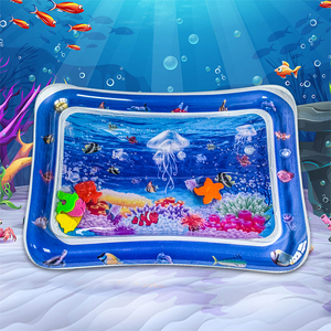 Mart personnalisé 3 6 9 <span class=keywords><strong>mois</strong></span> nouveau-né <span class=keywords><strong>bébé</strong></span> garçon fille infantile centre d'<span class=keywords><strong>activité</strong></span> précoce temps du ventre jouet gonflable jouer tapis d'eau - Product Image 2