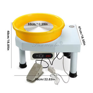 Mesin Gambar Tembikar Peralatan Tembikar Mesin Gambar dengan Pengaturan Kecepatan Tanpa Tingkat untuk Alat Tanah Liat DIY Kasual - Product Image 2