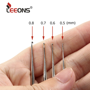 Agujas de Ganchillo de Aluminio Leeons de 0.5 mm, 0.6 mm, 0.7 mm, 0.8 mm, Microagujas <span class=keywords><strong>para</strong></span> Hacer Trenzas y Peinados con Rastas - Product Image 4