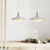 Lampe suspendue moderne au design nordique Lampe suspendue en métal pour table à manger pour restaurant bar salon Nouveau Drop Light Middle