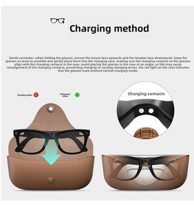 Occhiali Smart AI OEM MT5 Ultra Meta con Traduzione AI, <span class=keywords><strong>Controllo</strong></span> Vocale, Fotocamera 1080P, Impermeabilità IP67 e Custodia <span class=keywords><strong>di</strong></span> Ricarica Magnetica - Product Image 3