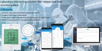 Capteur d'humidité de la température de la pièce serveur enregistreur de données d'humidité de la température wifi enregistreur de température de la chambre d'essai