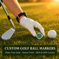 Marqueur de golf personnalisé PRIMUS GOLF en émail dur avec aimant intégré, accessoire anti-décoloration pour souvenir de golfeur