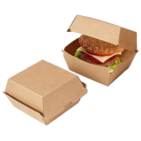Caja de Cartón Reciclado Ecológica para Hamburguesas, con Logotipo Personalizado, Cierre Magnético e Impresión UV