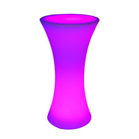 Table de bar LED lumineuse pour extérieur, haute et carrée, idéale pour KTV et réceptions