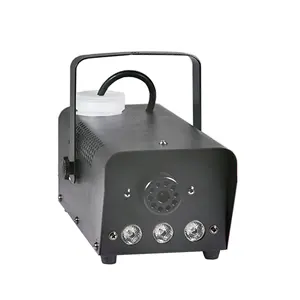 SITERUI SFX DJ disco Karaoke 400W fog machine mini with led lights smoke machine for home party special effects and wedding