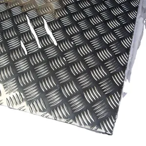 Anti-rutsch fünf-balken aluminium laufbodenplatte preis für bau-hersteller