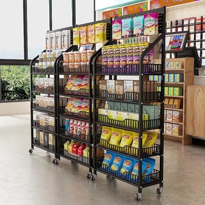 Giá bán buôn điện thoại di động siêu thị <span class=keywords><strong>Rack</strong></span> hiển thị Multilayer điều chỉnh kệ cho Snack nước giải khát thực phẩm thương mại - Product Image 1