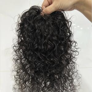 Prothèses capillaires en cheveux naturels, grande taille, boucles en laine, couvre-chignon complet, pour cheveux gris, ajoute du volume, pour maman - Product Image 3