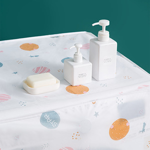Housse de machine à laver Lida, universelle, semi-transparente, anti-poussière, imperméable, anti-UV, en tissu peluche, style italien - Product Image 4