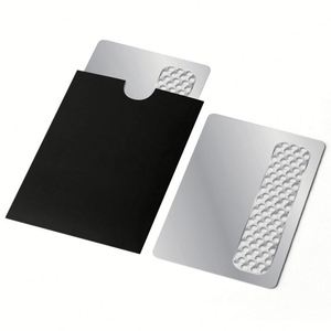 Estuche para Tarjetas de Visita de Cuero y Metal de Último Diseño - Product Image 2