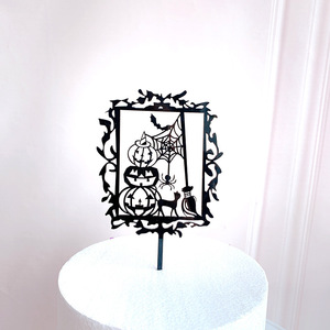 ของตกแต่งเค้กอะคริลิคธีมฮาโลวีนรูปน้ำผึ้งและของหวาน ของตกแต่งเค้กแฮปปี้ฮาโลวีน ทริคออร์ทรีท อุปกรณ์ตกแต่งเค้กสำหรับงานปาร์ตี้ - Product Image 5