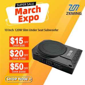 Subwoofer Actif Mince de 10 Pouces <span class=keywords><strong>pour</strong></span> Siège de <span class=keywords><strong>Voiture</strong></span>, Caisson de Basses Puissant <span class=keywords><strong>pour</strong></span> Système Audio Automobile - Product Image 1