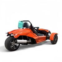 Tricycle à moteur Fantasy Orange 350CC à essence, modèle T-Rex de course, pour adulte, carrosserie ouverte, utilitaire