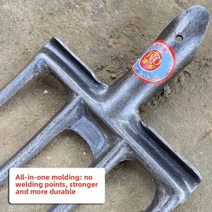Fourchettes <span class=keywords><strong>à</strong></span> quatre <span class=keywords><strong>dents</strong></span> en acier au manganèse pour le retournement du sol agricole, du <span class=keywords><strong>fumier</strong></span> et du déchet, modèle Tangshan Hebei, en gros - Product Image 4