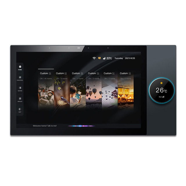 10 Inch Smart Android Zigbee Central Control Screen Two Zones Amplifier 30w Big Power Audio Streamer Home Hi Fi Sound Amplifier