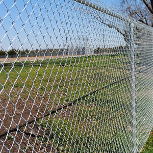6 Feet High 50 Feet Long Galvanized Steel Chain Link Fencing with Razor Barbed Wire on <b>the</b> Top - Product Image 6