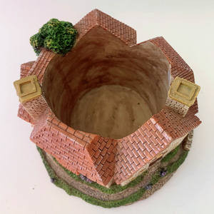 Unieke Polyresin Sculptuur Bloemenvaas Voor Binnen/Buiten Voor Sprookjesachtige Tuinhuis Ontwerp Succulente Planter Met Kunstmatige Stijl - Product Image 4