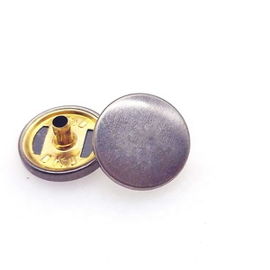 Tại Chỗ Bán Hàng Trực Tiếp Kim Loại Phẳng Nút Tùy Chỉnh Tên Thương Hiệu Logo Quần Áo Quyến Rũ Vòng May Nút Cho Phụ Kiện May Mặc - Product Image 5