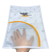 Sac d'emballage alimentaire vertical pour riz avec poignée et fenêtre transparente, idéal pour céréales, farine, supermarché et vente au détail