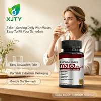 XJTY Nature Maca Plus Complément Herbal en Capsules 7500mg – Améliore et Raffermit les Fesses, Stimule les Gluteus, Gestion de l'Énergie