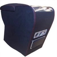 Accoudoir de console centrale de voiture DAIAO en cuir et bois de luxe pour MG 3/ZS avec porte-gobelet rotatif, boîte de rangement, chargeur USB