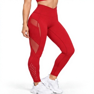 <b>Women</b> Gym <b>Leggings</b> High Waist <b>Compression</b> Squat Proof Workout Yoga Pants Quick Dry Moisture Wicking Seamless Stretch Factory - Product Image 1