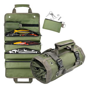 Bolsa de Herramientas Enrollable, Organizador de Herramientas para Electricista, Bolsa de Herramientas Portátil para Motocicleta, Caja de Herramientas para Trabajos en Madera, Regalo para Mecánico o Artesano - Product Image 1