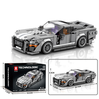 Briques de construction DIY Super Voiture de Course Compatible avec les Grandes Marques Modèle de Véhicule Détailné et Abordable pour les Collectionneurs et les Passionnés