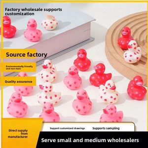 Mini Valentine Rubber Duckies Pinch Call Bathroom Baby <b>Bath</b> Love Funny Duck Toy - Product Image 2