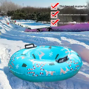 Anello da Sci Gonfiabile in PVC Ecologico per Adulti - Tavola da Sci Nautico Rinforzata per Esterni, Slitta da Neve - Product Image 3
