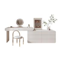 Table de maquillage haut de gamme pour la maison chambre à coucher Design en bois massif accepté ensemble de coiffeuse personnalisée
