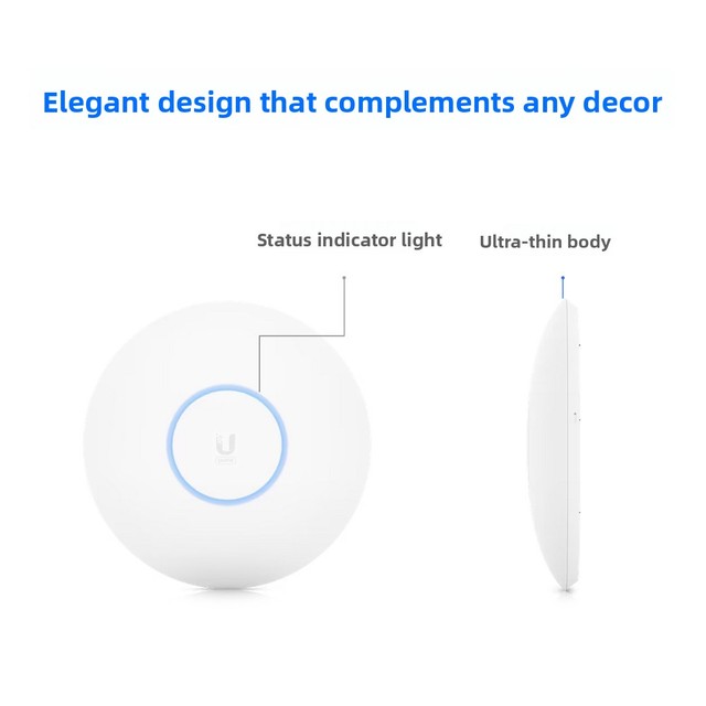UniFi U6-Pro Ceiling-Mount Wi-Fi 6 Dual-Band 5GHz Multi-AP Mesh Networking Access Point with Seamless Roaming
