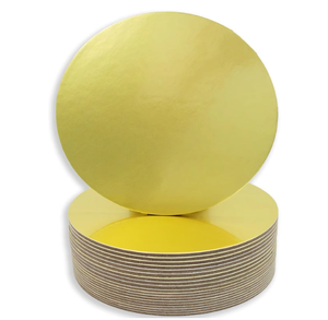 Plateau rond pour gâteau blanc, décoration de mariage, boîtes en papier, outils pour gâteaux, plateaux ronds dorés pour gâteaux pour mariages, occasions spéciales - Product Image 3