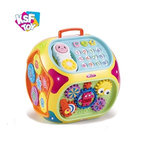 Vente chaude jouet d'apprentissage interactif multifonctionnel éducatif <span class=keywords><strong>cube</strong></span> d'activité pour bébé - Product Image 1