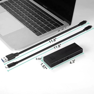 Multifunction Type-C to <strong>M.2</strong> Ngff NVME <strong>SSD</strong> Enclosure with USB Hubs TF/SD <strong>Card</strong> <strong>Reader</strong> - Product Image 1