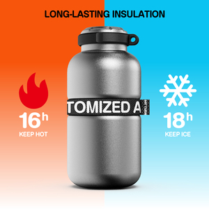 N2 316 thép không gỉ chân không chai 420ml (14oz) 18h nóng/lạnh giữ dây nâng ren cổng rò rỉ (Logo tùy chỉnh miễn phí) - Product Image 3