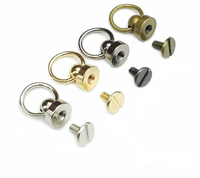 Sac à ongles en laiton, Rivet Chicago, anneau de sucette, goujon, vis pivotante, tête de poteau à bille, boutons