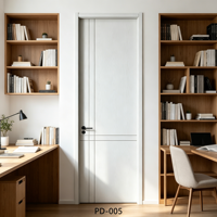 Porte intérieure moderne en bois massif de haute qualité, minimaliste, imperméable, insonorisée, ignifuge, pour chambre à coucher