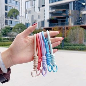 Cordón trenzado de cuerda de colores para cámara y teléfono móvil, cadena corta con dije, antipérdida, correa de muñeca para coche, llavero - Product Image 4