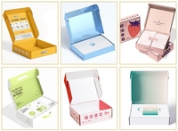 Boîte d'emballage en carton ondulé écologique personnalisée avec logo, boîte d'expédition en carton kraft haut de gamme avec bande adhésive pour l'expédition de boîtes cadeaux