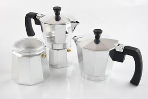 <span class=keywords><strong>Cafetera</strong></span> de café Espresso italiana de colores metálicos con <span class=keywords><strong>mango</strong></span> de plástico - Product Image 5