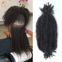 Cheveux brésiliens vierges afro crépus en vrac, grand paquet de cheveux humains afro crépus en vrac pour tresses, torsades et extensions de cheveux