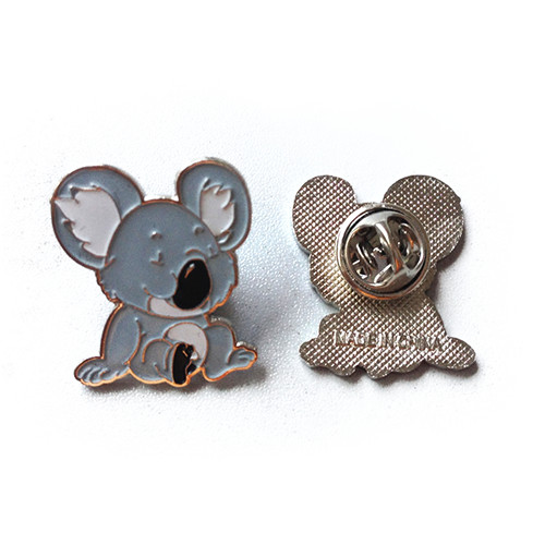 custom endangered animal shaped Australia lapel pin badge