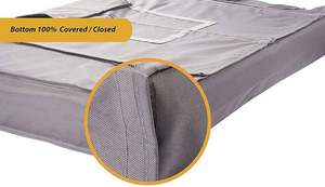 <b>Outdoor</b> <b>TV</b> Cover 50" 52" Gray Weatherproof Universal Protector Remote LCD LED Decor Television <b>Screens</b> Built in Bottom Cover - Product Image 4